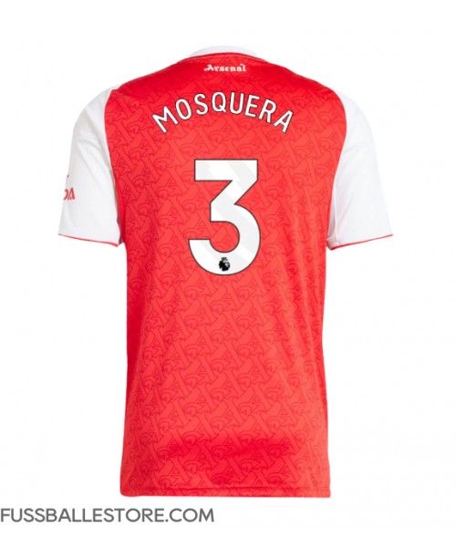 Günstige Arsenal Cristhian Mosquera #3 Heimtrikot 2025-26 Kurzarm Günstige Arsenal Cristhian Mosquera #3 Heimtrikot 2025-26 Kurzarm